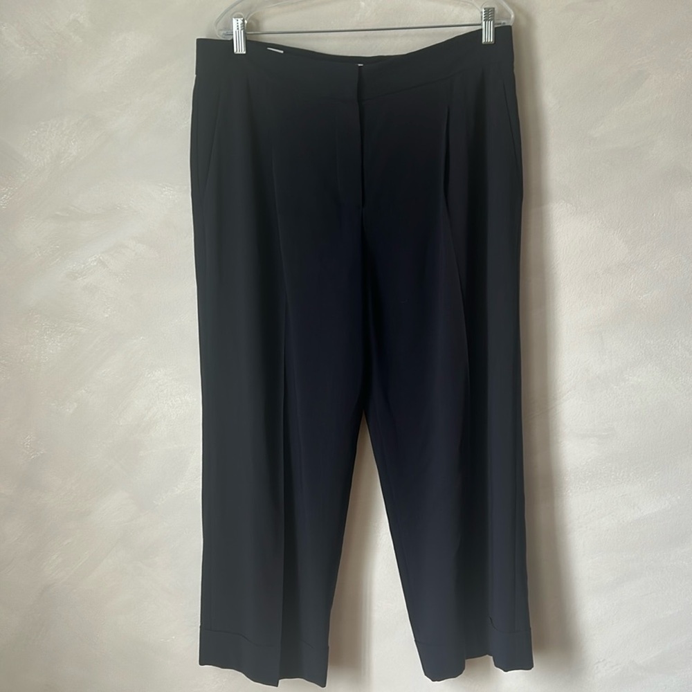 Brunello Cucinelli Virgin Wool Wide Leg Mid-rise Trousers Pants Size 12 (XXL)